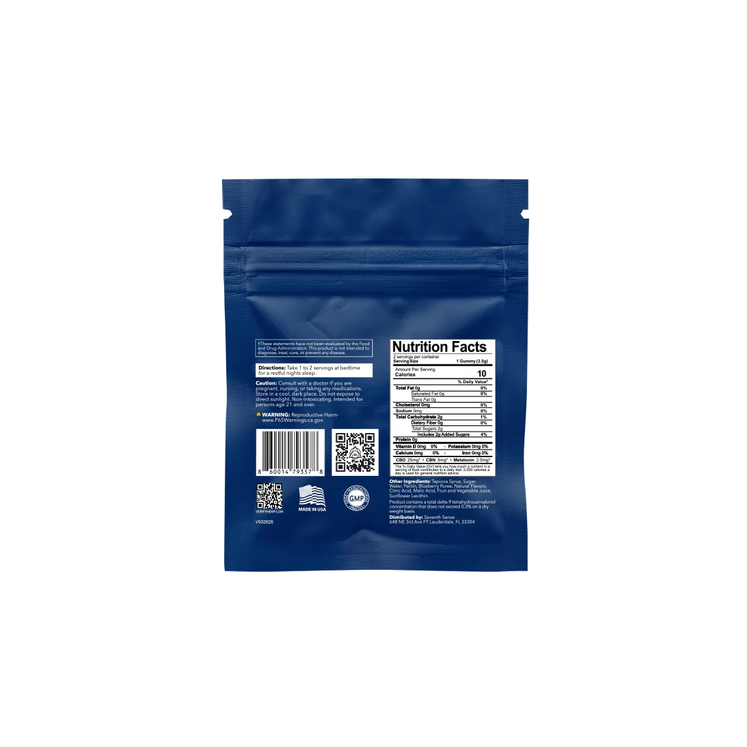 Serenity Sleep Gummies - Blueberry 2ct - Image 2